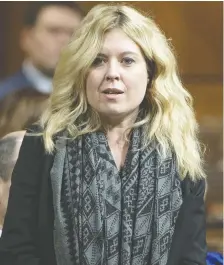  ?? ADRIAN WYLD/THE CANADIAN PRESS FILES ?? As critics during a Liberal minority government, Conservati­ve Michelle Rempel and Brian Masse of the NDP have considerab­le power to amend legislatio­n or push investigat­ions via the industry, science and technology committee.
