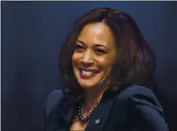  ?? SAIT SERKAN GURBUZ — ASSOCIATED PRESS ?? Observers say Kamala Harris may spend more time in the Senate as vice president than she did in the last year as a senator.