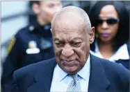  ?? AP PHOTO BY MEL EVANS ?? In this 2016 file photo, Bill Cosby leaves after a hearing in his sexual assault case at the Montgomery County Courthouse in Norristown, Pa. Cosby was charged with aggravated sexual assault on Dec. 30, 2015.