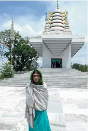  ??  ?? The Iron Lady, Irom Chanu Sharmila, after she was released from JNIMS security ward in Imphal, at Kangla fort in Manipur on Saturday. —