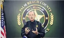  ?? SUN SENTINEL FILE ?? Palm Beach County Sheriff Ric Bradshaw has decided to drop the county’s work-release program.
