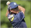  ?? CARLOS OSORIO — THE ASSOCIATED PRESS ?? Rickie Fowler hits from the 18th tee during the first round of the Rocket Mortgage Classic on Thursday at the Detroit Golf Club in Detroit.