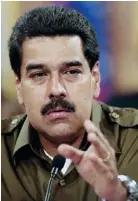  ?? AFP ?? Nicolas Maduro responsabi­liza Washington