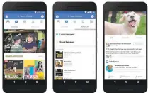  ?? FACEBOOK ?? Facebook is rolling out a new video platform called Watch.