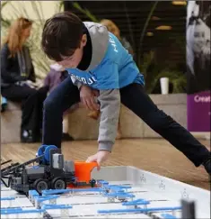  ??  ?? Young Ninja Learns About Vex Robotics at DkIT Megadojo