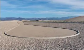  ?? ?? Part of of Michael Heizer’s City project in the Nevada desert. Photograph: Ben Blackwell