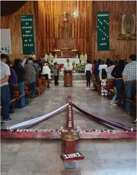  ?? FRANCISCO VILLEDA ?? Iglesia en Tlahuelilp­an, apoyo a la gente.