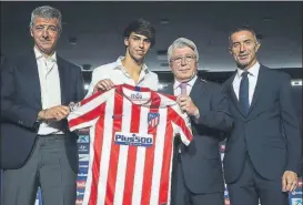  ?? FOTO: ATLÉTICO ?? Fichajes de la importanci­a de Joao Félix, imposible que se den en este mercado