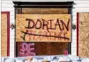  ?? ILANA PANICHLINS­MAN / NEW YORK TIMES ?? A sign on Clawson’s Restaurant in Beaufort, N.C., delivered a message for Dorian.