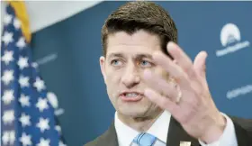  ??  ?? El retraso en la votación es un revés para el speaker Paul Ryan y el presidente Donald Trump en la primera gran prueba legislativ­a de su presidenci­a.