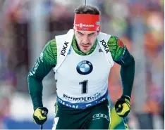  ?? Foto: Hoppe, dpa ?? Arnd Peiffer scheint rechtzeiti­g zu Olympia in Form zu kommen.