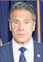  ??  ?? Gov. Cuomo