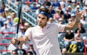  ??  ?? Roger Federer musste bei seinem ersten Sieg seit dem Wimbledon-Triumph nur 53 Minuten arbeiten.