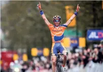  ??  ?? Ten Dam’s one win since he joined the WorldTour, at Crit. Internatio­nal