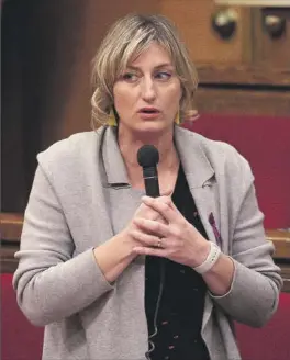  ?? LUIS MORENO ?? Alba Vergès, consejera de Salud de la Generalita­t de Cataluña.