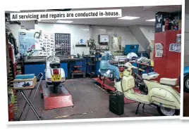  ??  ?? in-house. All servicing and repairs are conducted