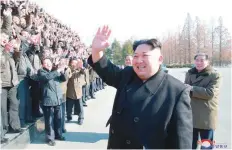  ?? — Reuters ?? North Korean leader Kim Jong Un visits the national science centre in this photo released by North Korea’s Korean Central News Agency in Pyongyang on Friday.