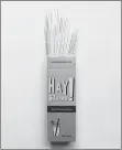  ?? AP PHOTO ?? This photo shows a box of pasta drinking straws sold by Hay! Straws. Non-plastic straws come in a range of materials and can make great gifts for the holidays.