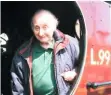  ?? KIRK MARTIN ?? Harry Robinson on the footplate of London Transport pannier tank No. L99 at the Spa Valley Railway in April 2010.