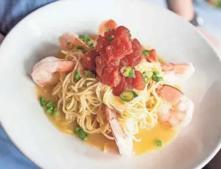  ?? AMERIGO ?? Shrimp Scampi at Amerigo, an Italian restaurant in East Memphis.