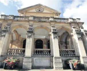  ??  ?? A view of the front of Cheltenham Town Hall