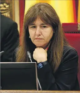  ?? LUIS MORENO ?? Laura Borràs, hasta el jueves presidenta del Parlamento catalán.