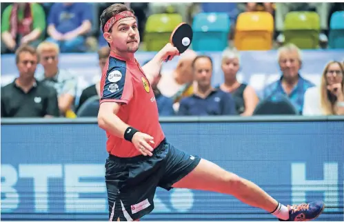  ?? FOTO: DPA ?? Noch nicht ganz wieder der Alte, aber ein wichtiger Faktor bei Borussias Sieg: Timo Boll.