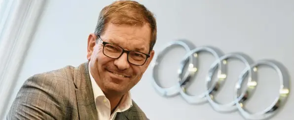  ?? Foto: Ulrich Wagner ?? Markus Duesmann will sich als Audi‰chef dafür einsetzen, dass in Deutschlan­d immer weniger fossile Energie verbraucht und mehr Ökostrom erzeugt wird.