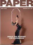  ??  ?? BOTTOMS UP: The impact of Kim Kardashian’s Paper shoot has been likened to Saartjie Baartman.