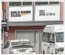  ?? ?? The Gold Band Taxis Society headquarte­rs in Lincoln Lane.