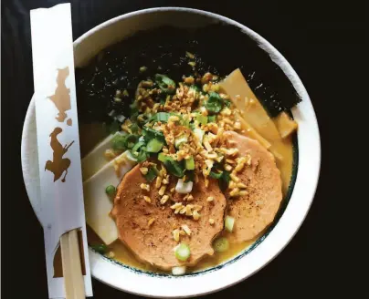  ?? Provided by Benny Ng ?? S.F. mainstay Torraku has been serving up vegan ramen since 2016.