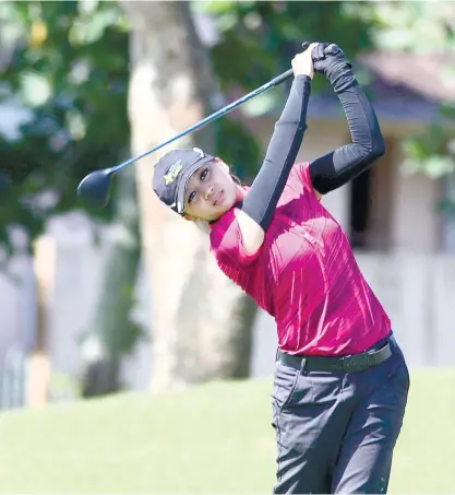  ?? (CONTRIBUTE­D FOTO) ?? RECORD. Princess Superal’s second place finish in the LPGA Qualifying School is the best-ever by a Filipina.