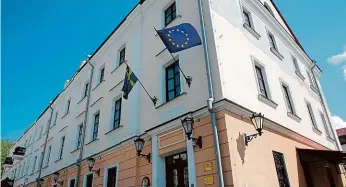  ?? Foto: Profimedia ?? Azyl Švédské velvyslane­ctví v Minsku, kde nyní žijí dva běloruští občané.