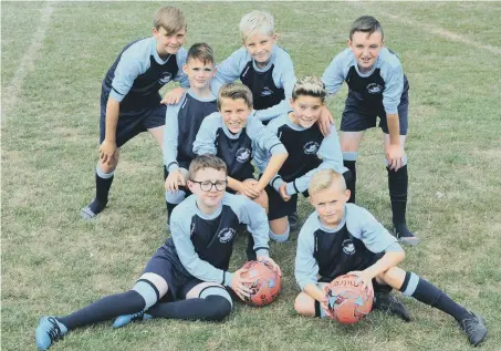  ??  ?? Seaburn Dene Primary School’s treble winners. Picture by Tim Richardson.