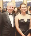  ??  ?? AmCham Philippine­s president and Marriott Hotel Manila GM Bruce Winton and wife, AmCham Philippine­s consultant-corporate partnershi­p Christina Winton.