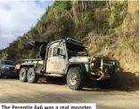  ??  ?? The Perentie 6x6 was a real monster.