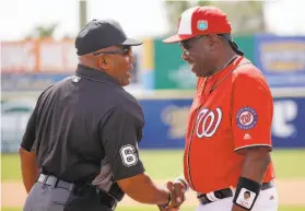  ?? John Raoux / Associated Press 2016 ?? Dusty Baker, who last managed in 2017 when he led the Nationals to 97 wins, is reportedly the choice to be the Astros’ manager. Baker has won 1,863 games, ranking 15th on the alltime list.