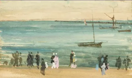  ??  ?? James Abbott Mcneill Whistler (1834-1903), Southend Pier, 1882-84. Watercolor on paper. Gift of Charles Lang Freer, Freer Gallery of Art, F1904.82. On view at the Freer Gallery of Art, a Smithsonia­n Institutio­n.