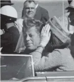  ??  ?? Former US President John F Kennedy, seen here on the day of his assassinat­ion, is a potent reminder of politics from another age