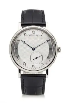  ??  ?? BREGUET “Classique 7147” white gold watch € 21.300