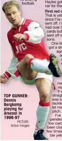  ?? PICTURE: Action Images ?? TOP GUNNER: Dennis Bergkamp playing for Arsenal in 1996-97