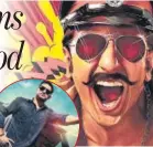  ??  ?? Ranveer Singh’s Simmba is a remake of the Telugu film Temper (inset)