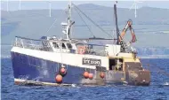  ??  ?? CAPSIZED Nancy Glen sank in Loch Fyne in January