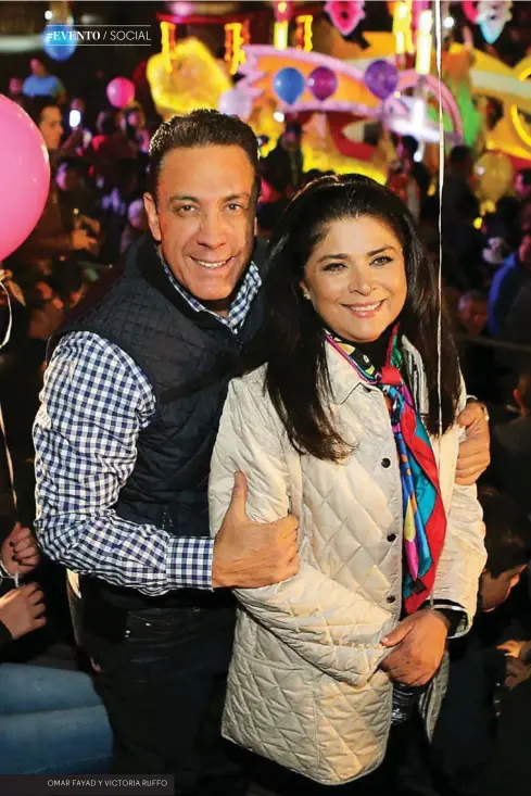  ??  ?? OMAR FAYAD Y VICTORIA RUFFO