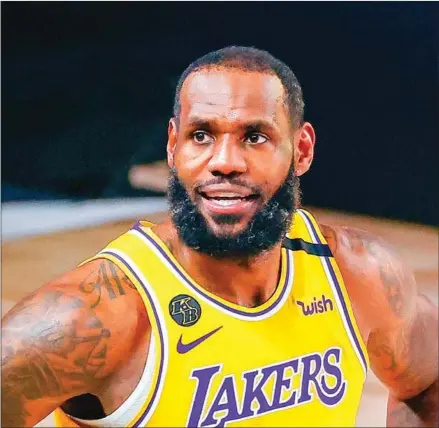  ?? AFP ?? LeBron James had a triple double to push past the Denver Nuggets and reach the NBA finals for the 10th time.