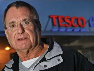  ??  ?? Furious: Graeme Corry has criticised Tesco’s opposition to his anti-waste initiative