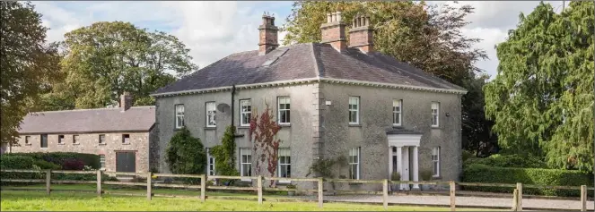  ??  ?? Elegant: Rushwee House on 81ac near Slane has been in the same family for five generation­s; (below) the modern farmyard is home to a complex of buildings fit for any commercial farm