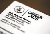  ?? MATT ROURKE AP ?? As of Tuesday, 99.7 percent of households nationwide had been counted in the 2020 census.