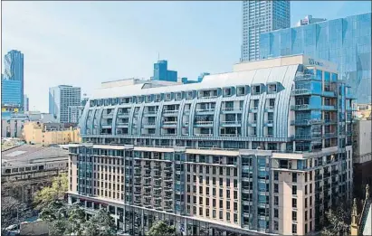  ?? MARRIOTT.COM ?? Fachada del The Westin Melbourne, en la ciudad australian­a