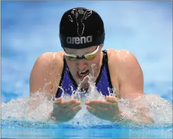  ??  ?? „ Swimmer Hannah Miley is back in the pool in her bid to win another medal for Scotland.